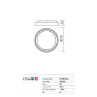 Redo OUT Kültéri mennyezeti lámpa 9182 BEZEL