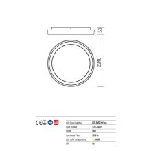 Redo OUT Kültéri mennyezeti lámpa 9184 BEZEL