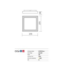 Redo OUT Kültéri mennyezeti lámpa 9186 BEZEL