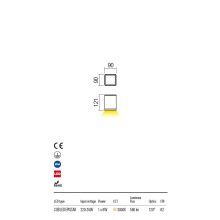 Redo OUT Kültéri mennyezeti lámpa 9198 Beta