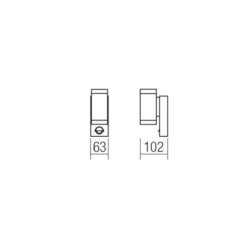 Redo SML Kültéri fali lámpa 9453 VINCE