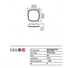 Redo OUT Kültéri mennyezeti lámpa 9545 TWILL