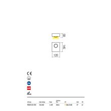 Redo OUT Kültéri fali lámpa 9567 Eris