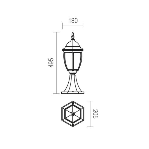 Redo SML Kültéri álló lámpa 9606 SEVILLA