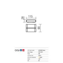 Redo OUT Kültéri fali lámpa 9620 POCKET