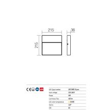 Redo OUT Kültéri fali lámpa 9627 EVEN