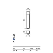 Redo OUT Kültéri álló lámpa 9644 BRICK