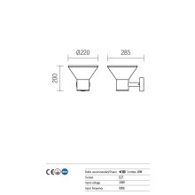 Redo OUT Kültéri fali lámpa 9687 WIT