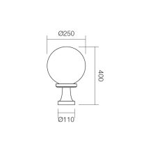 Redo SML Kültéri álló lámpa 9775 SFERA 2