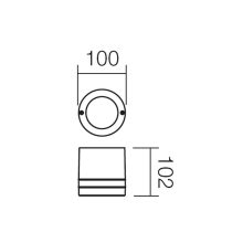 Redo SML Kültéri mennyezeti lámpa 9812 FOCUS