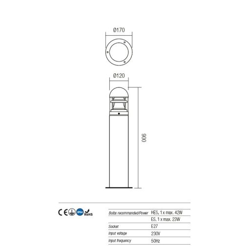 Redo OUT Kültéri álló lámpa 9945 ARGO