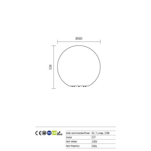 Redo OUT Kültéri álló lámpa 9971 BALOO
