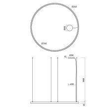 Arelux Függeszték AM05WW SGD XAMBIT