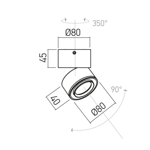 Arelux Mennyezeti lámpa AR07NW SWH XARTE