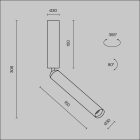 Maytoni Spot lámpa C142CL-6W3K-BS FOCUS T
