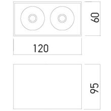 Arelux Mennyezeti lámpa CD02 SGD XCARD