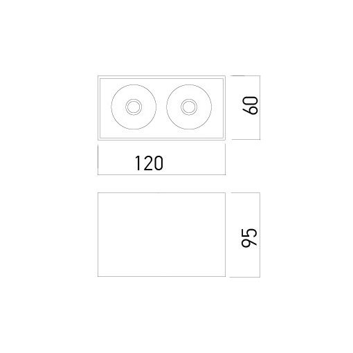 Arelux Mennyezeti lámpa CD02 SGD XCARD