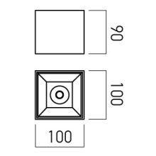 Arelux Mennyezeti lámpa CRQ02UWW MBK XCORE
