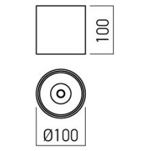 Arelux Mennyezeti lámpa CRR02UWW MWH XCORE