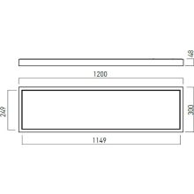 Arelux LED panel CSQ30120NW MWH XCASE