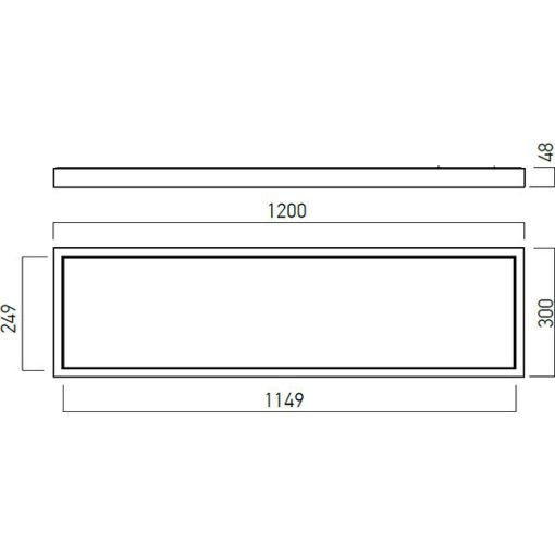 Arelux LED panel CSQ30120NW MWH XCASE