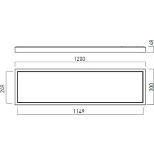 Arelux LED panel CSQ30120WW MWH XCASE