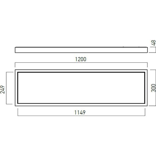 Arelux LED panel CSQ30120WW MWH XCASE
