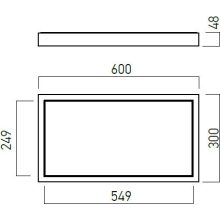Arelux LED panel CSQ3060NW MWH XCASE