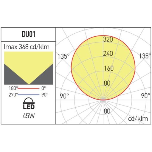 Arelux Álló lámpa DU01WW SBK XDUNE