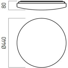 Arelux Mennyezeti lámpa EN02WW XEON