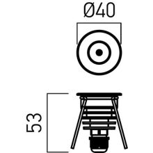 Arelux Taposólámpa GD13NW45 XGROUND