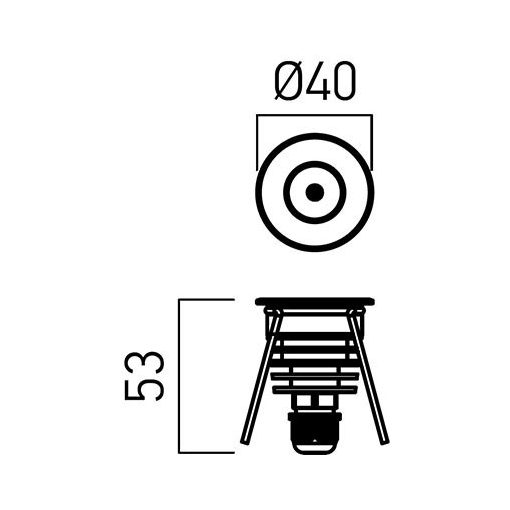 Arelux Taposólámpa GD13NW45 XGROUND