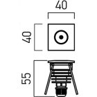 Arelux Beépítő keret GD14NW45 XGROUND