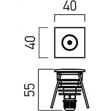 Arelux Beépítő keret GD14WW45 XGROUND