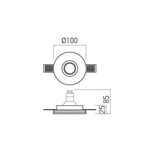 Arelux Beépíthető spot lámpa GSS01 XGESS