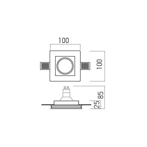 Arelux Beépíthető spot lámpa GSS02 XGESS