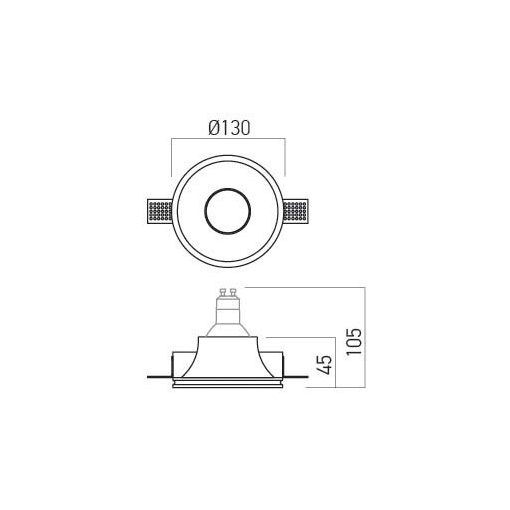 Arelux Beépíthető spot lámpa GSS03 XGESS