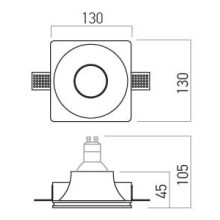 Arelux Beépíthető spot lámpa GSS04 XGESS