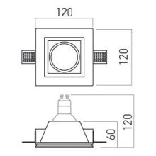 Arelux Beépíthető spot lámpa GSS05 XGESS