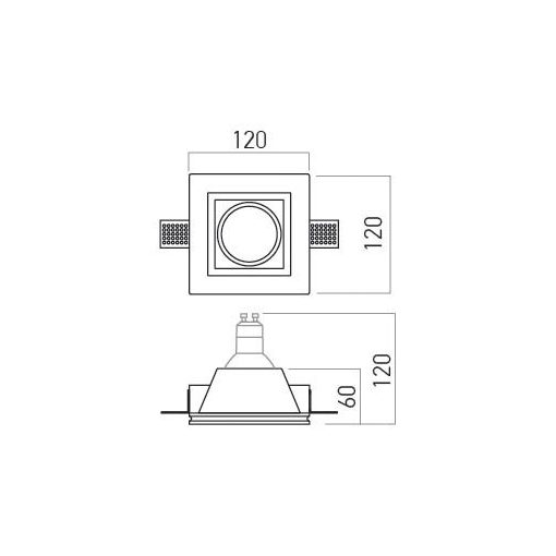 Arelux Beépíthető spot lámpa GSS05 XGESS