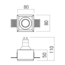 Arelux Beépíthető spot lámpa GSS11RD XGESS