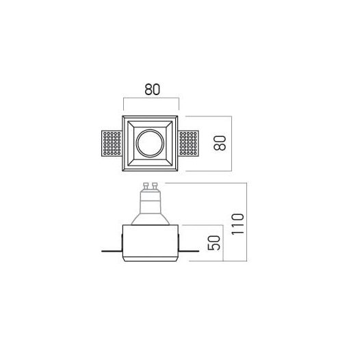 Arelux Beépíthető spot lámpa GSS11SQ XGESS