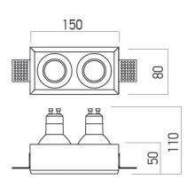 Arelux Beépíthető spot lámpa GSS12RD XGESS