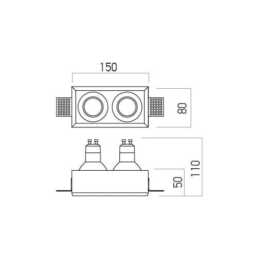 Arelux Beépíthető spot lámpa GSS12RD XGESS