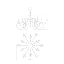 Incanti Csillár ICI C12 23 CIRCE