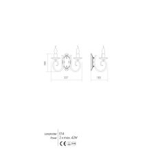 Incanti Fali lámpa ICI W2 01 CIRCE