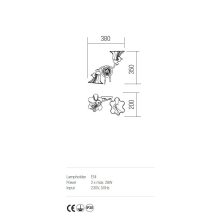 Incanti Fali lámpa IDL W2 05 DALILA