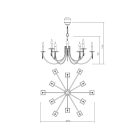 Incanti Csillár IES C12 23 50 ELISIR