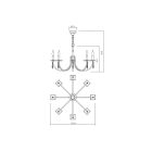 Incanti Csillár IES C8 23 50 ELISIR