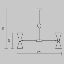 Maytoni Függeszték MOD108PL-14WG VESPER